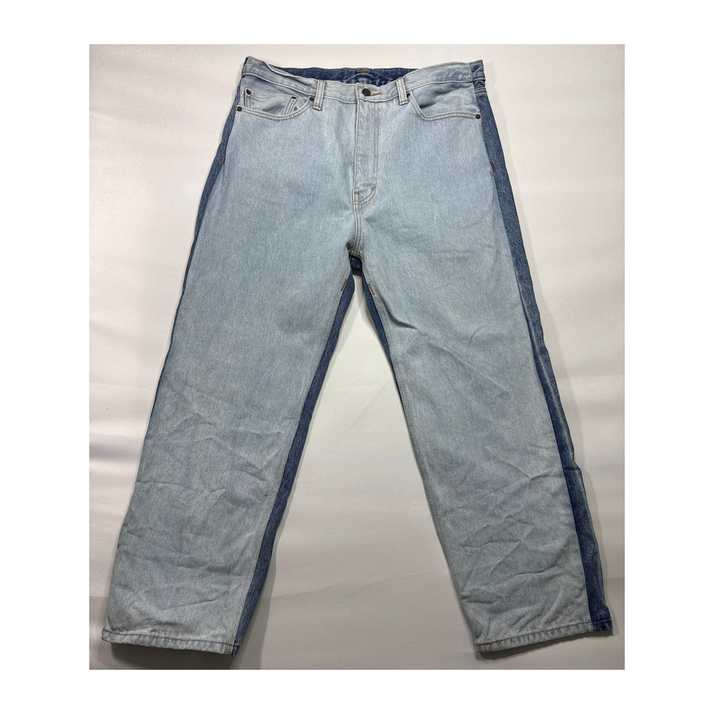 Levi's Mens Strong Baggy Boot Skateboarding Spliced 2-Tone Jeans 36x32 (36x28.5)